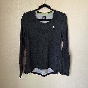 Vortex Point To Point Long Sleeve Wool Blend Shirt Size Medium